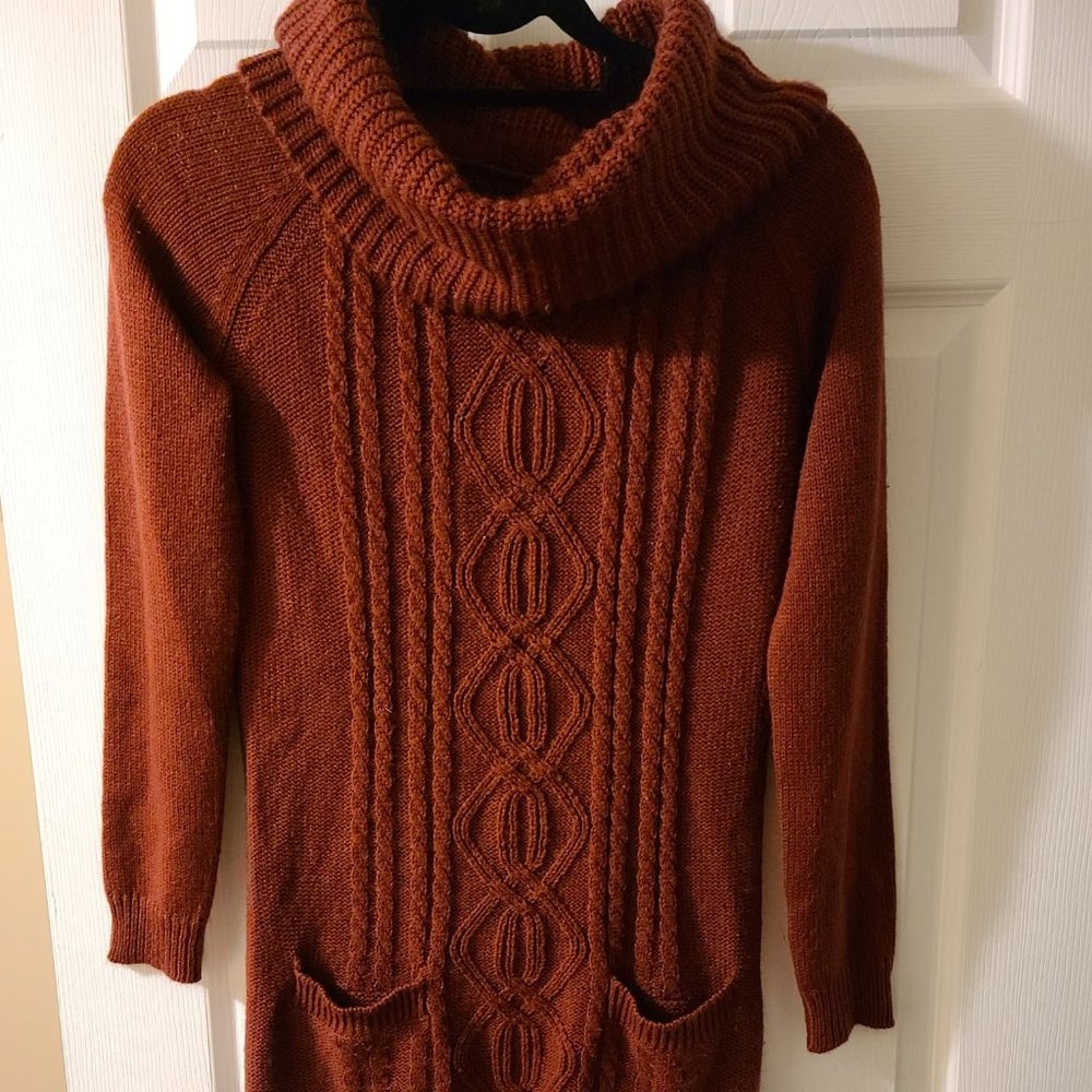 Burgundy/maroon sweater dress